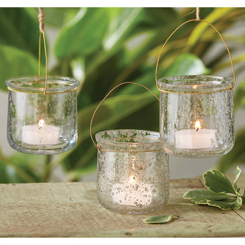 Bella Candleholder With Handle - Clear