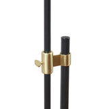 Asymmetrical Stand Floor Lamp, Black/Gold