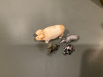 Assorted stone/metal animals