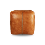 Leather pouf ottoman, Seat cushion, Floor cushion, footstool