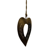 Valentine's Laser Cut Metal Heart Hanging Pendent Ornament