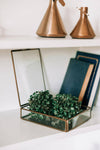 Antiqued Brass Keepsake Box