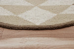 Rustic Southwestern Geometric Round Rug