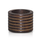 STRIPED WOOD NAPKIN RING