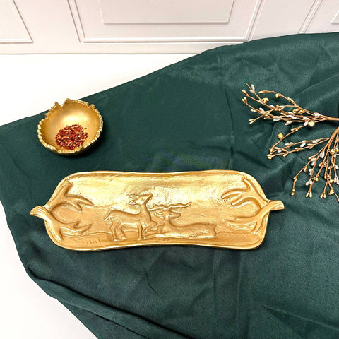 Gold Deer Tray