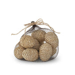 BAG OF 10 2.5 INCH WOVEN GRASS EGGS