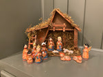 Hand painted nativity