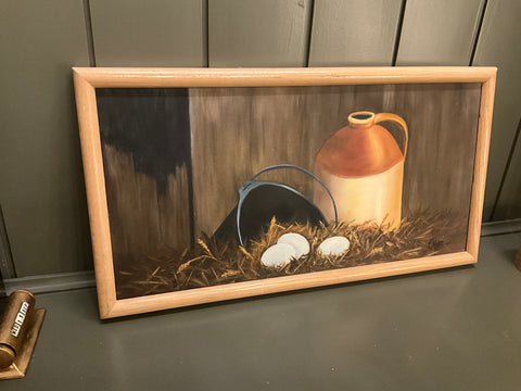 Egg and crock painting