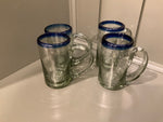 Recycled glass mug set of 4