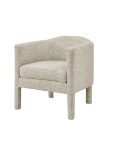 Chihuahua Pine Accent Arm chair - Dainty Cream-