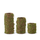 TWIG & MOSS LEAVES POTS (3 SIZES)