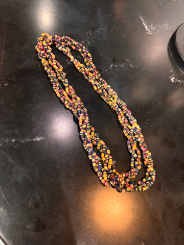 Braided bead necklace