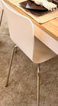 White dining chair