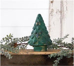 Spruce Green Mercury Glass Tree, Sm