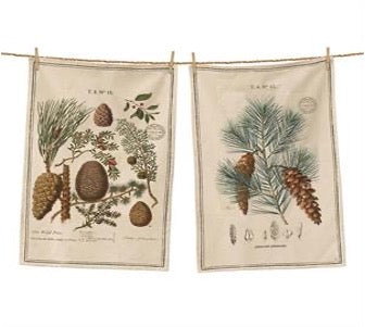 Tea Towels - Winter Botanical