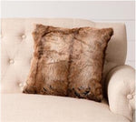 Pillow- Faux Caribou Fur