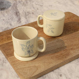 Fiore Ceramic Mug with Lid (Set of 2)