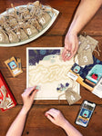 Wooden Puzzle in Canvas Advent Pouch Kit : Modern Christmas