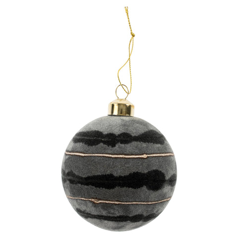 Stria Velvet Glass Ornament