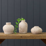 Textured Bud Vases (Set Of 03)