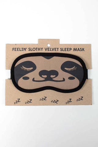 Sloth Velvet Sleep Mask