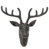 Small Deer Head Wall Decor-Black-13"H