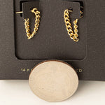 Secret Box Mini Chain Link Thread Earrings