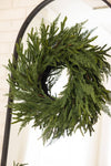 Real-Touch Faux Cypress Mixed Wreath - PRE-ORDER