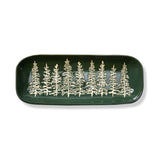 Green Wilde Pine Tree Rectangle Serving Platter