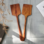 Wooden Curved Spatula - 12" - Kitchen Serving Utensils