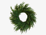 Real-Touch Faux Cypress Mixed Wreath - PRE-ORDER