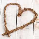 12" Natural Grapevine Heart Wreath