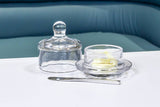 2Pc Sm Butterdish W/Dome-3"H-402