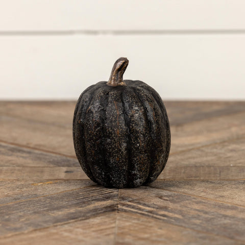 3.75" BLACK TALL PUMPKIN