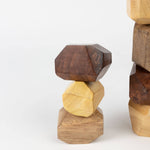 Upcycled Wood Stacking Stones - Set of 9 *