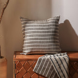 Double Sided Striped Cushion (Grey) 18"x18"(With Filler)