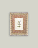 Daisies on Pattern Framed Antique Art