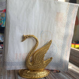 Golden Swan Napkin Holder, Mail Holder, Decor Figurine, Gift