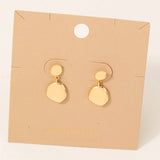 Metallic Charm Dangle Earrings