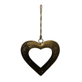 Valentine's Laser Cut Metal Heart Hanging Pendent Ornament