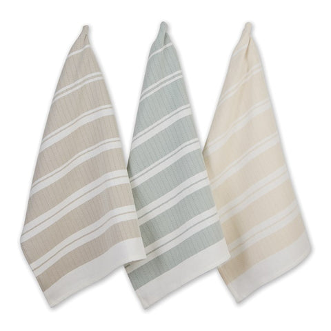 Boardwalk Herringbone Stripe Dishtowel of 3