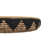 Jarvis Woven Western Deco Bowl Black Seagrass, Fall Decor