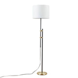 Asymmetrical Stand Floor Lamp, Black/Gold