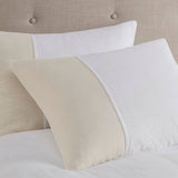 3-Piece Gauze Oversized Comforter/Duvet Cover Set, Beige