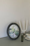 Black Oval Photo Frame