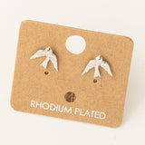 Mini Bird Stud Earrings