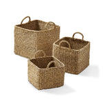 Natural Seagrass Square Basket