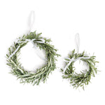 Lavender Leaf Wreaths, Set Of 2